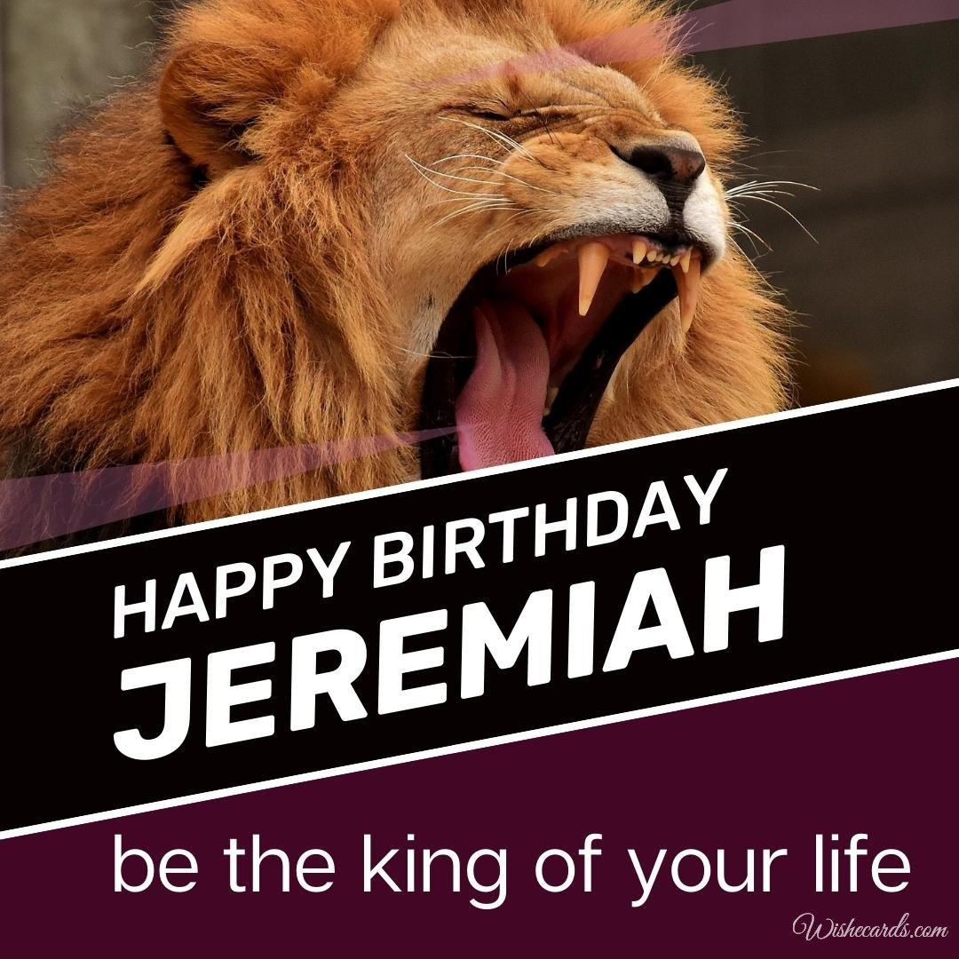 Birthday Wish Ecard For Jeremiah
