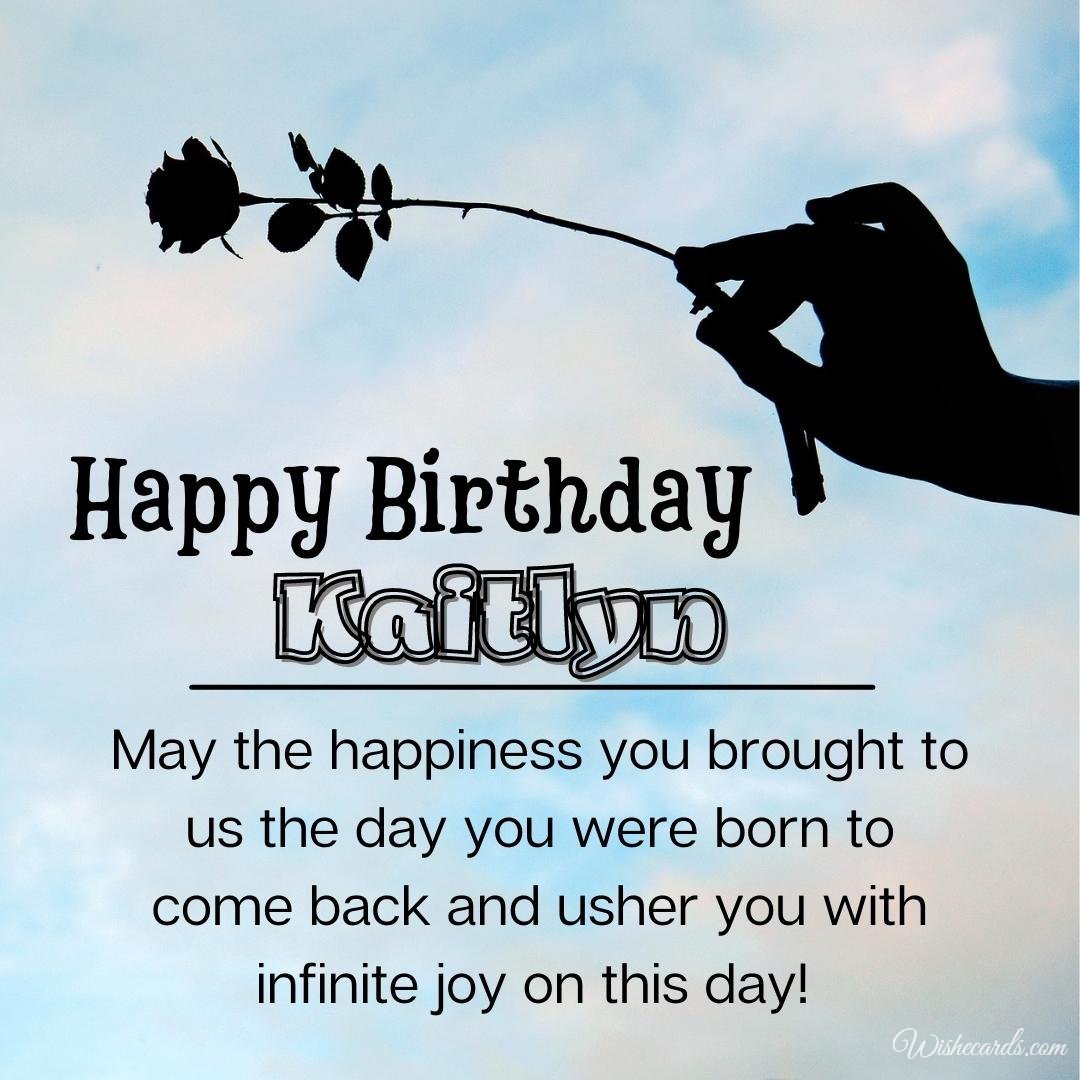 Birthday Wish Ecard For Kaitlyn
