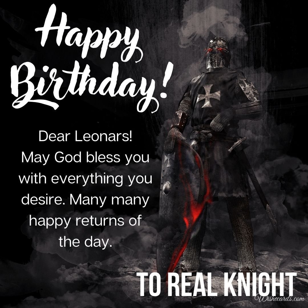 Birthday Wish Ecard for Leonars