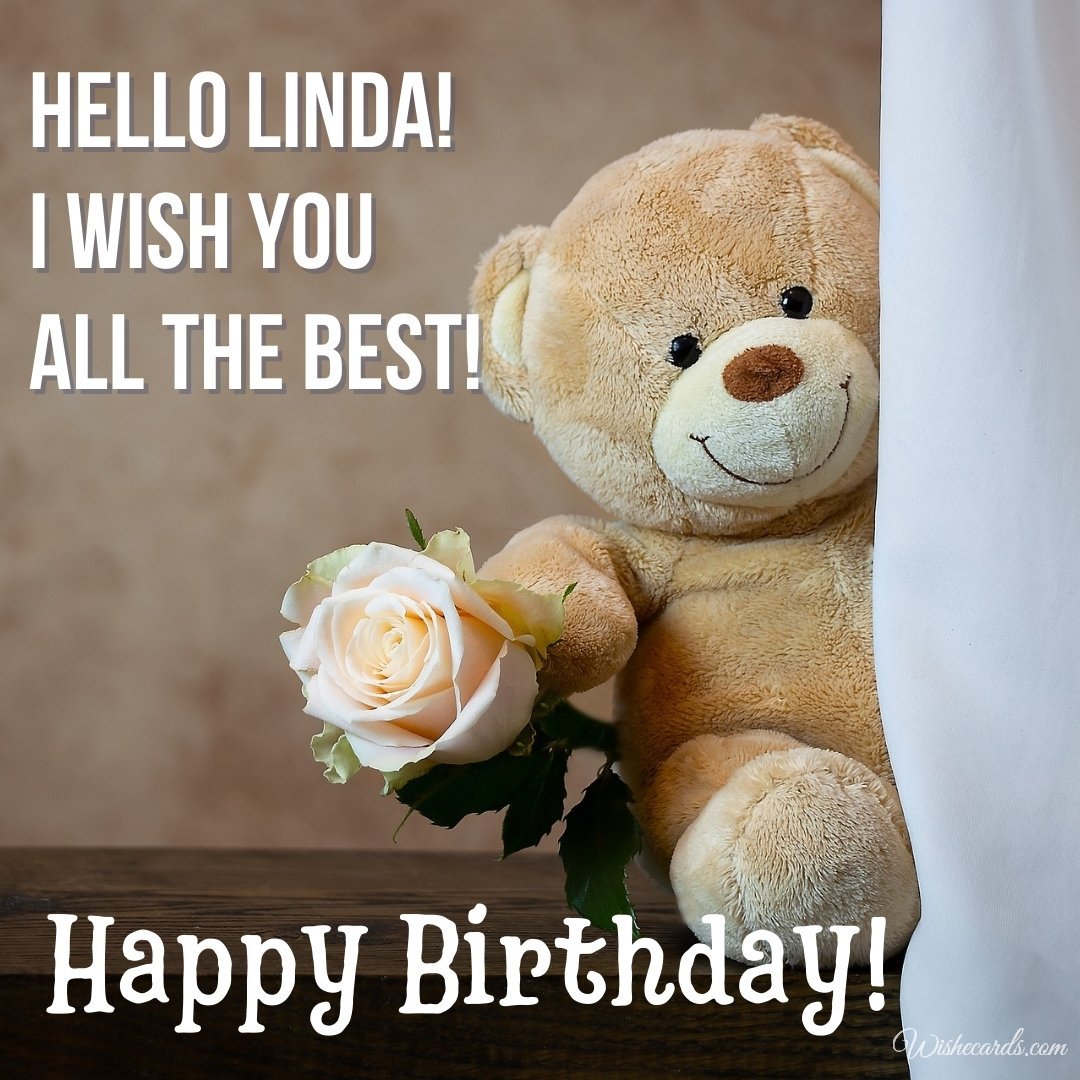 Birthday Wish Ecard for Linda