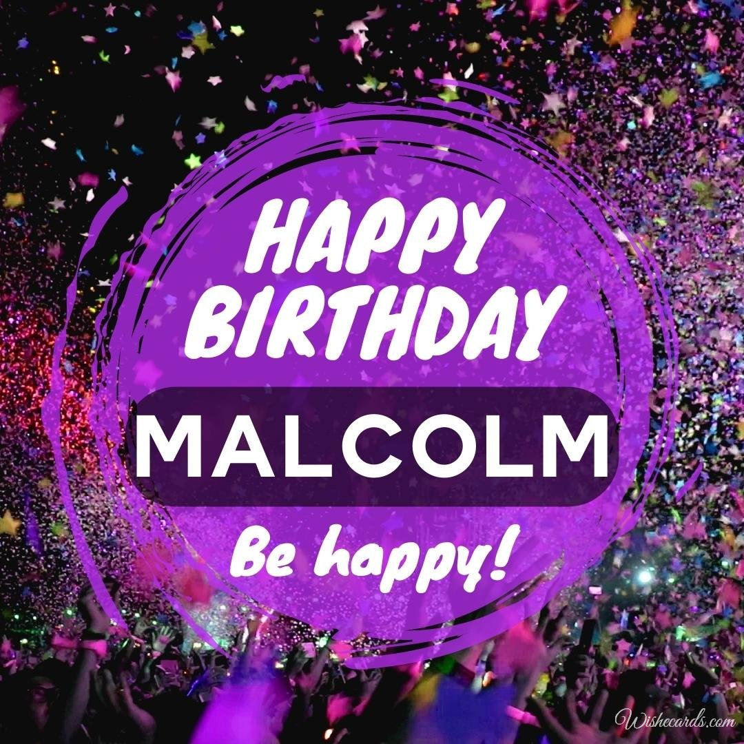 Birthday Wish Ecard For Malcolm