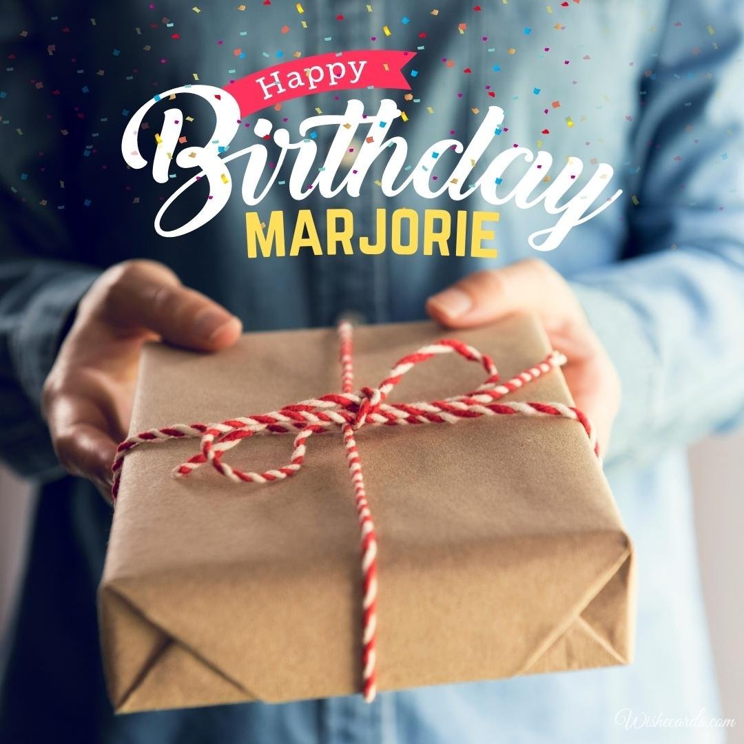 Birthday Wish Ecard For Marjorie