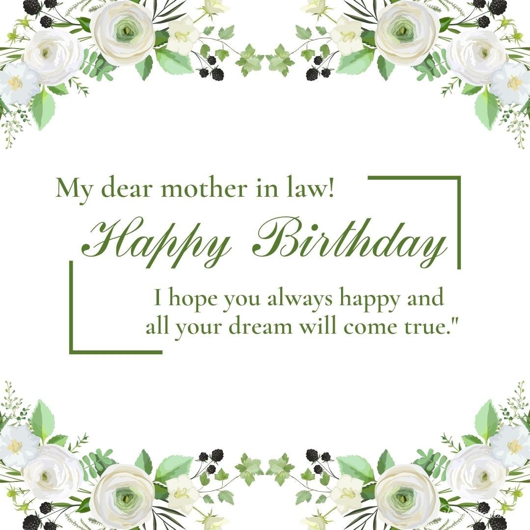 Birthday Wish Ecard For Mother In Law
