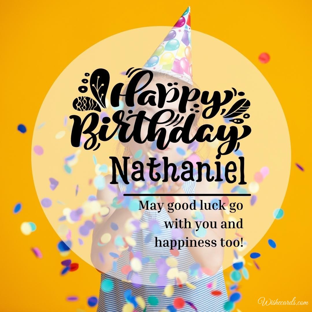 Birthday Wish Ecard For Nathaniel