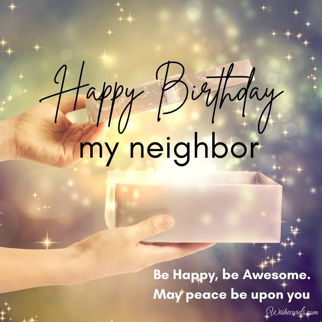 Birthday Wish Ecard For Neighbor