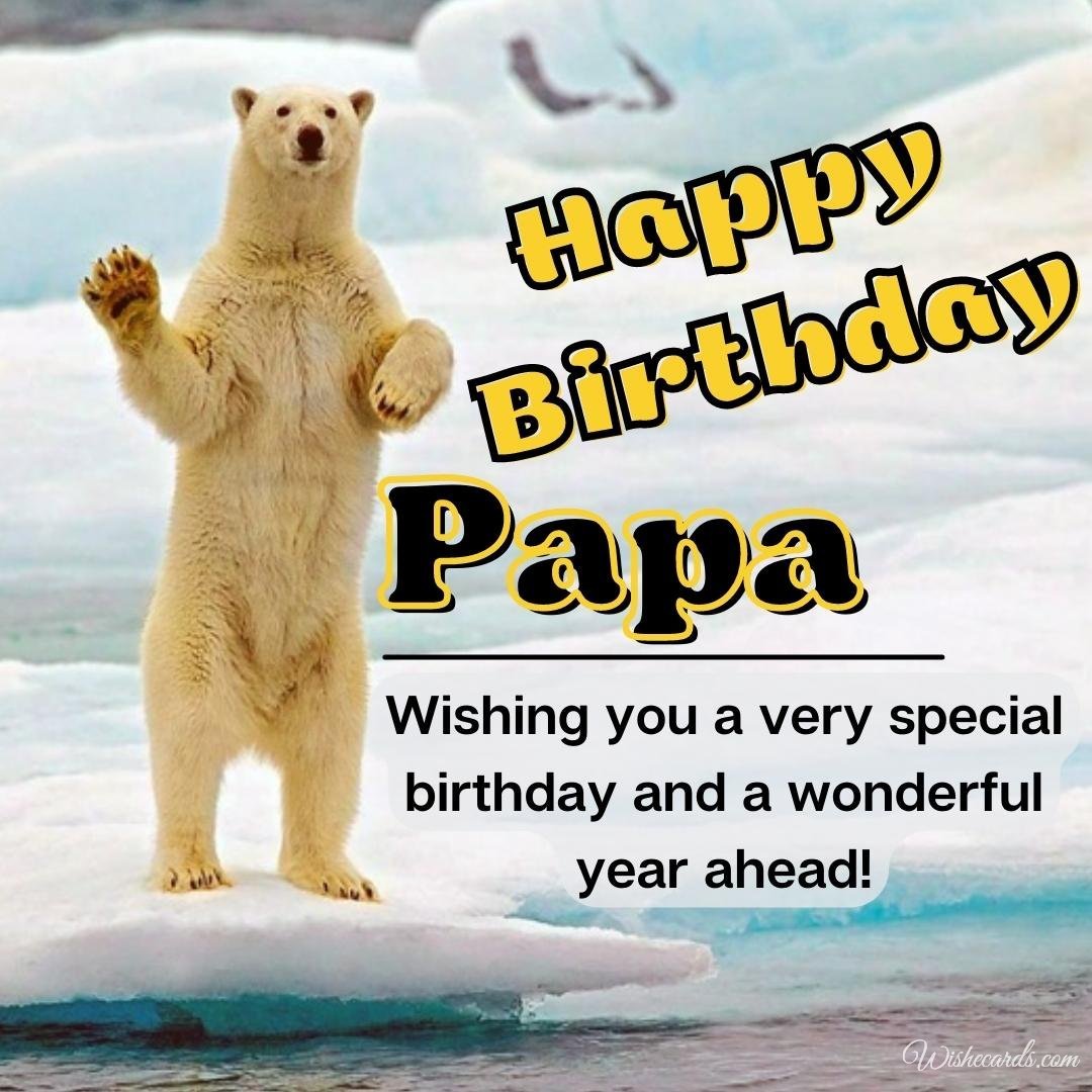 Birthday Wish Ecard for Papa