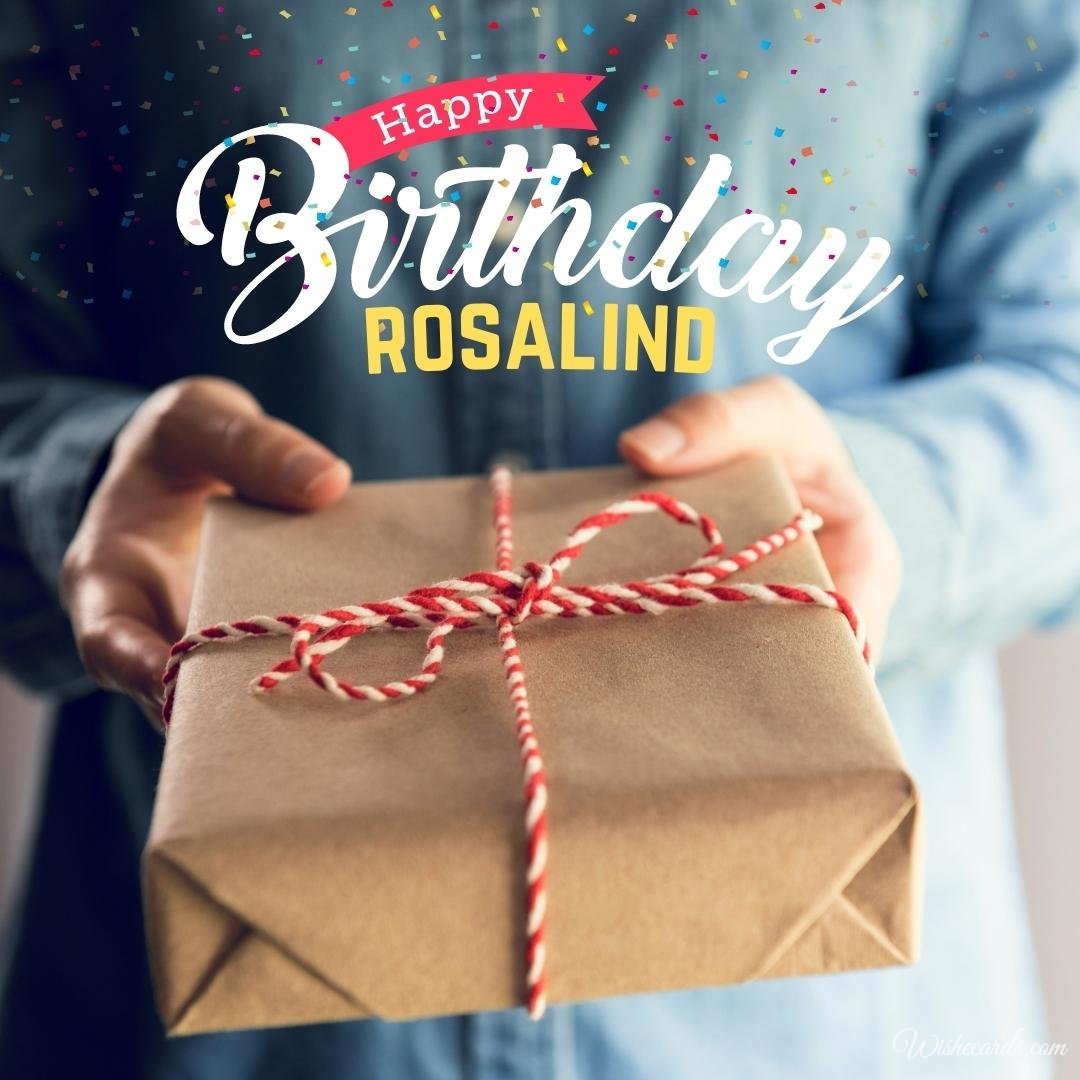 Birthday Wish Ecard For Rosalind