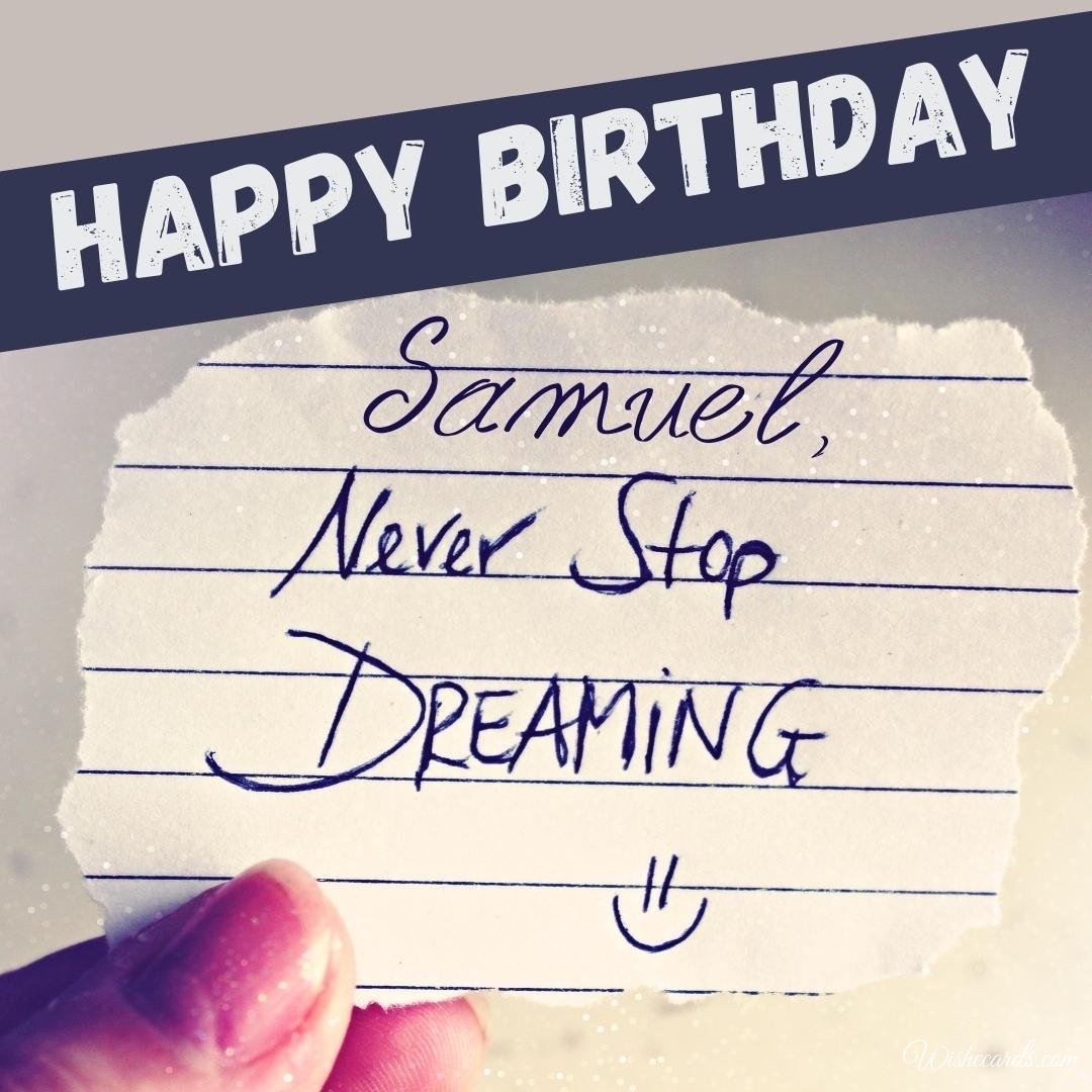 Birthday Wish Ecard For Samuel