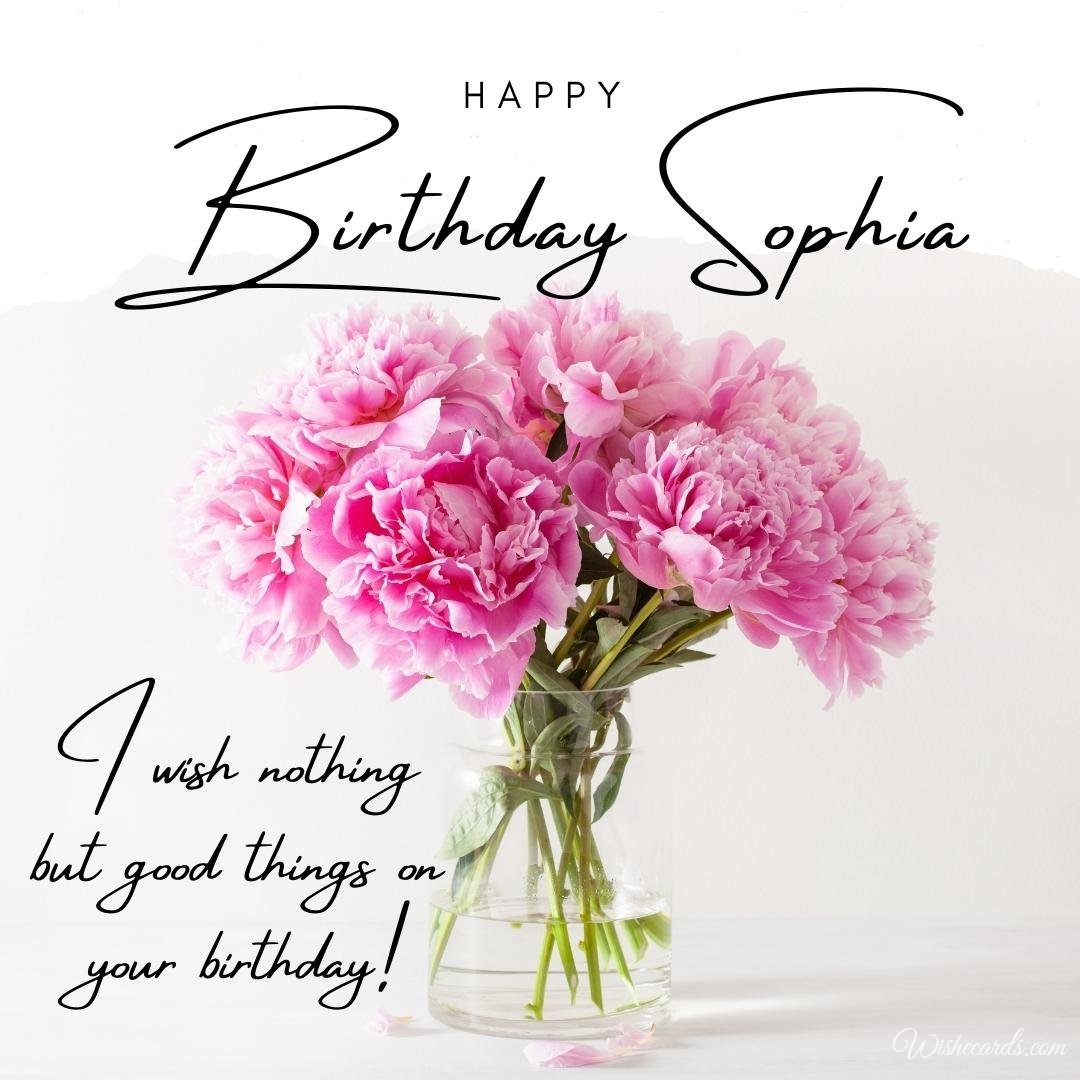 Birthday Wish Ecard For Sophia