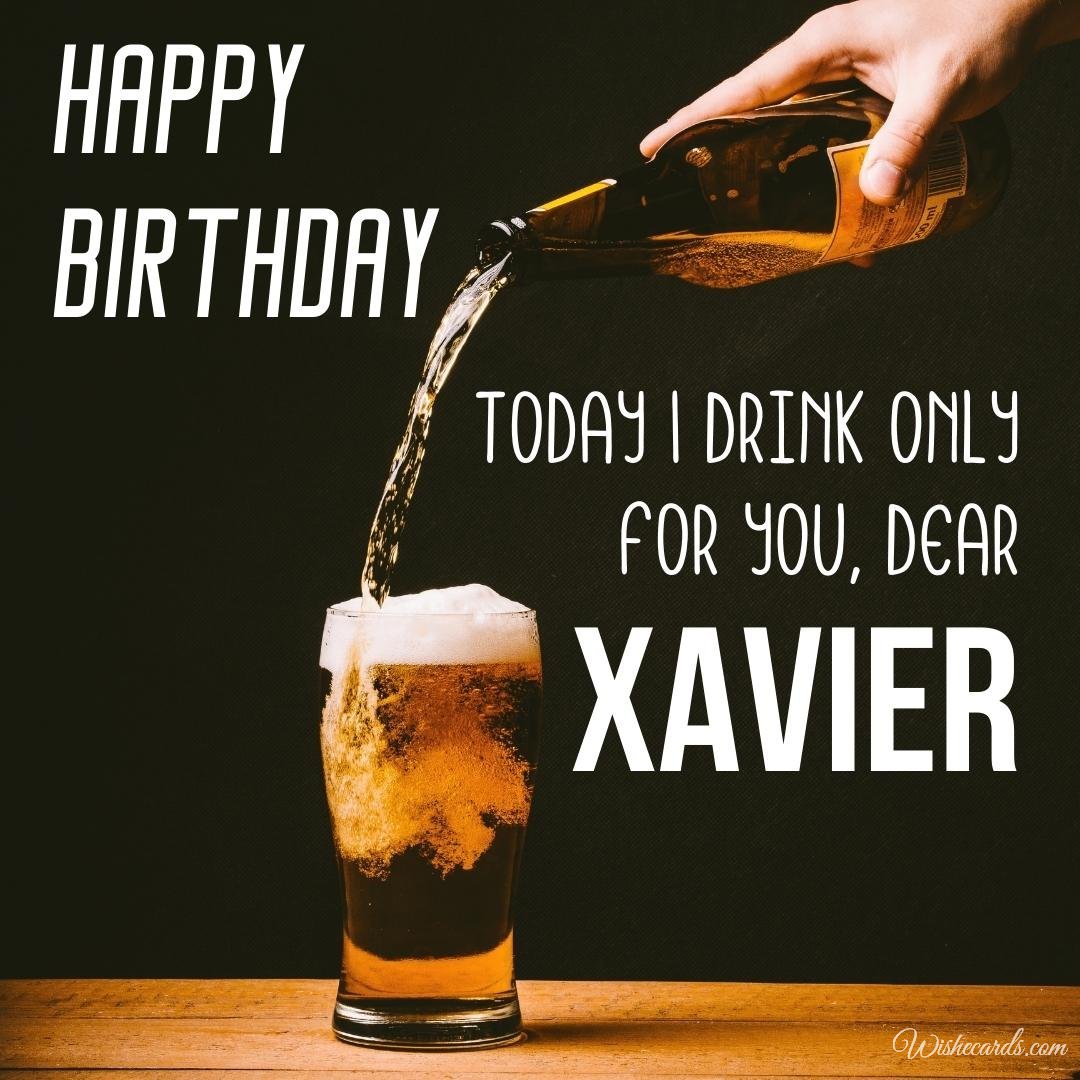 Birthday Wish Ecard For Xavier