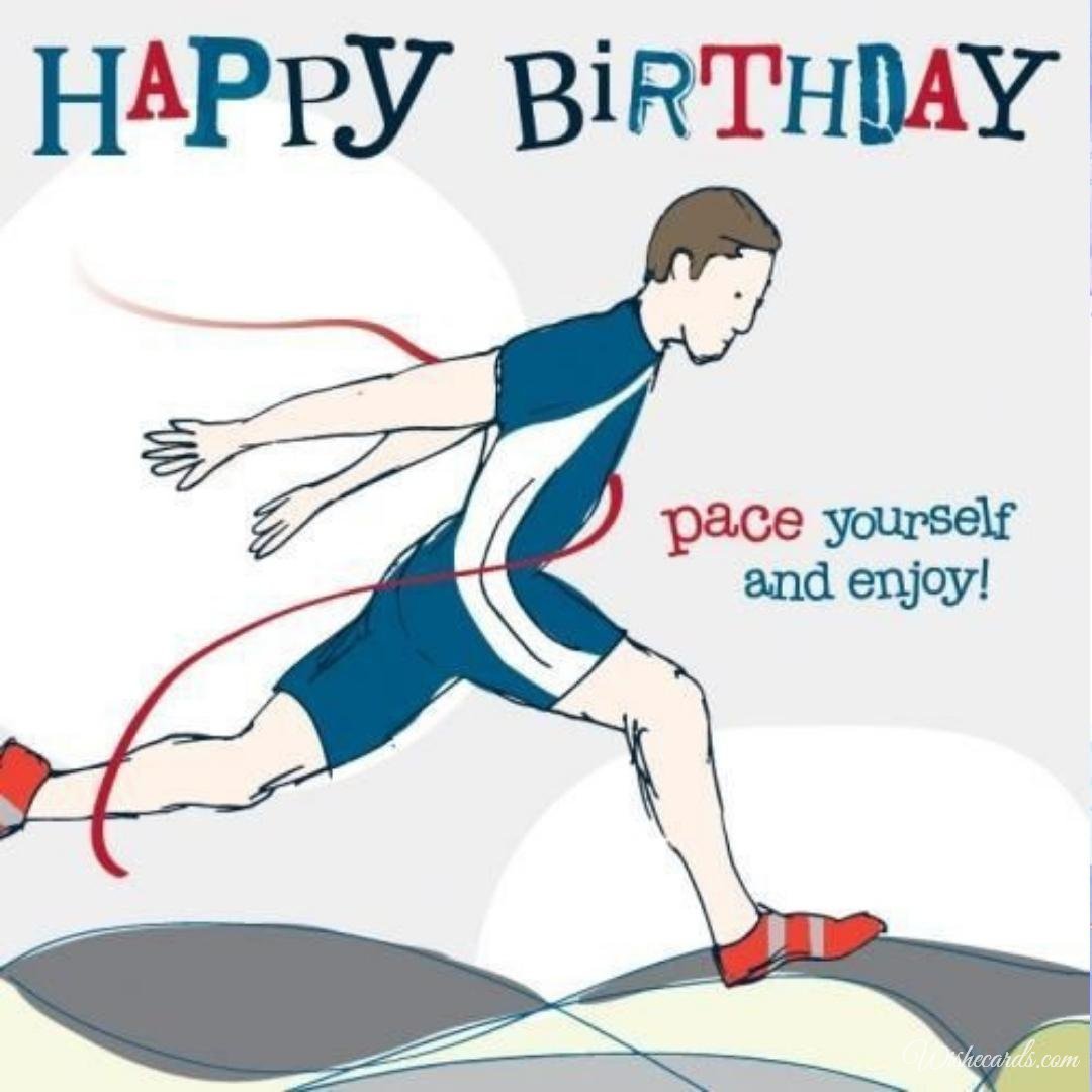 Birthday Wish Ecard to Athlete
