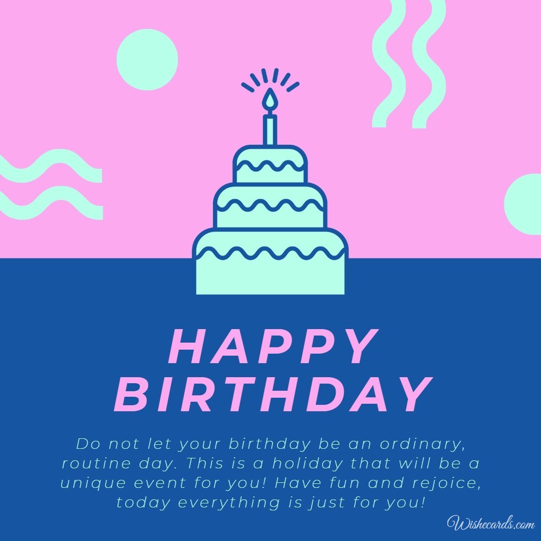 Birthday Wish Ecard To Marketer