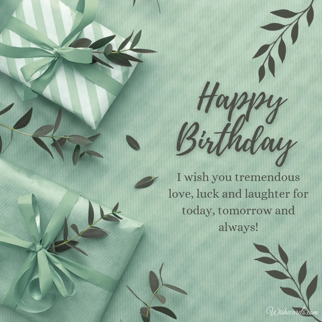 Birthday Wish Ecard To Writer