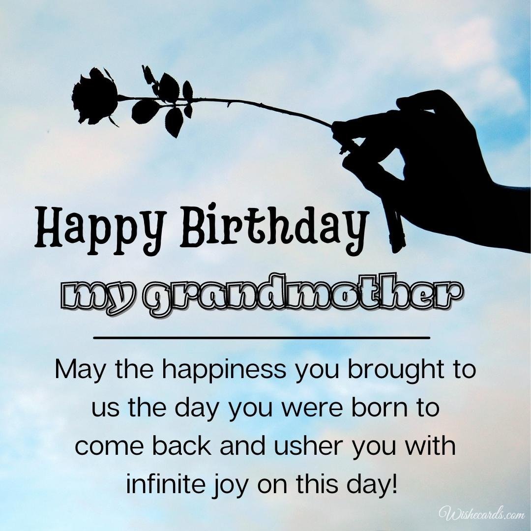 Birthday Wish for Grandma from Granddaughter