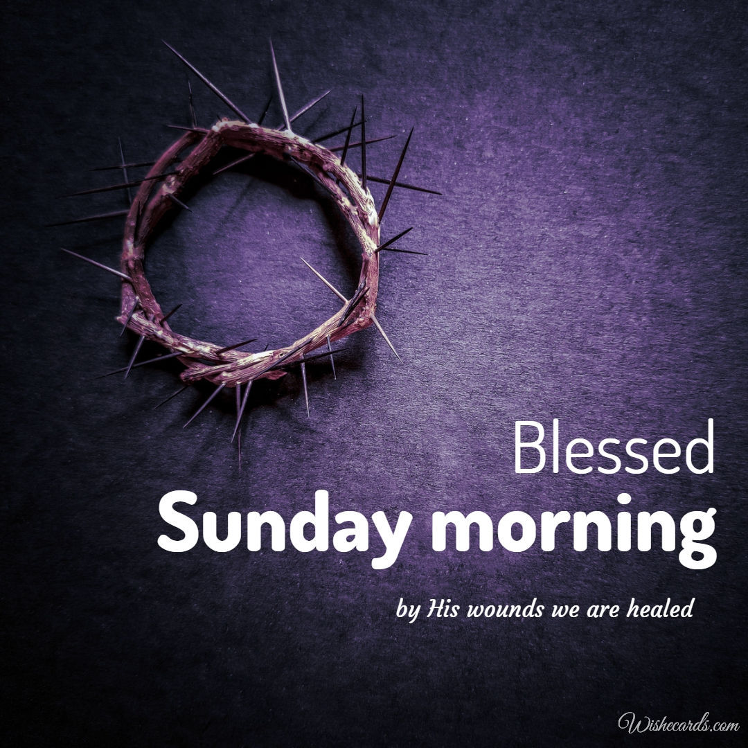 Blessed Sunday Morning Quote with Image