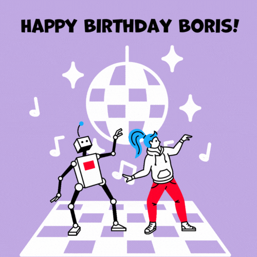 Boris Birthday Card