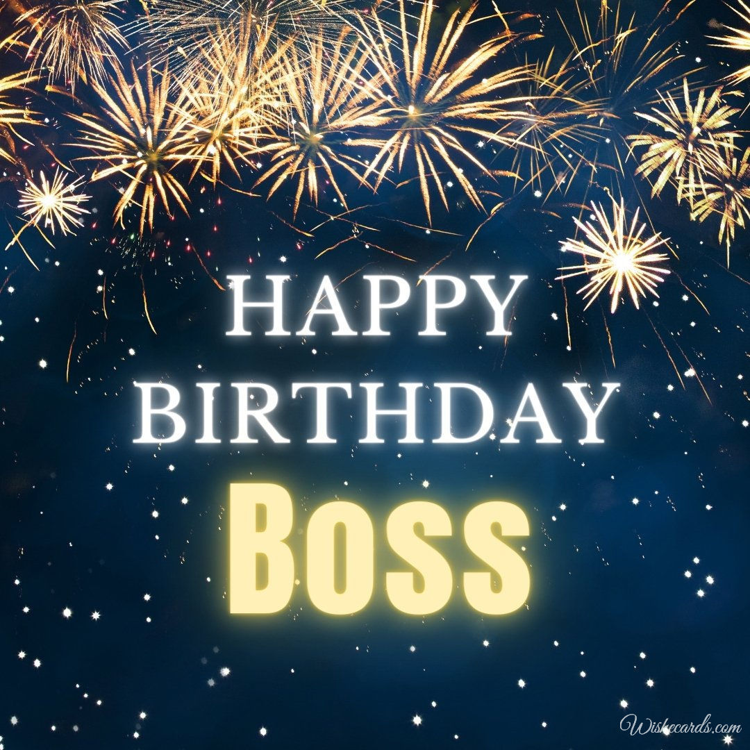Boss Birthday Ecard