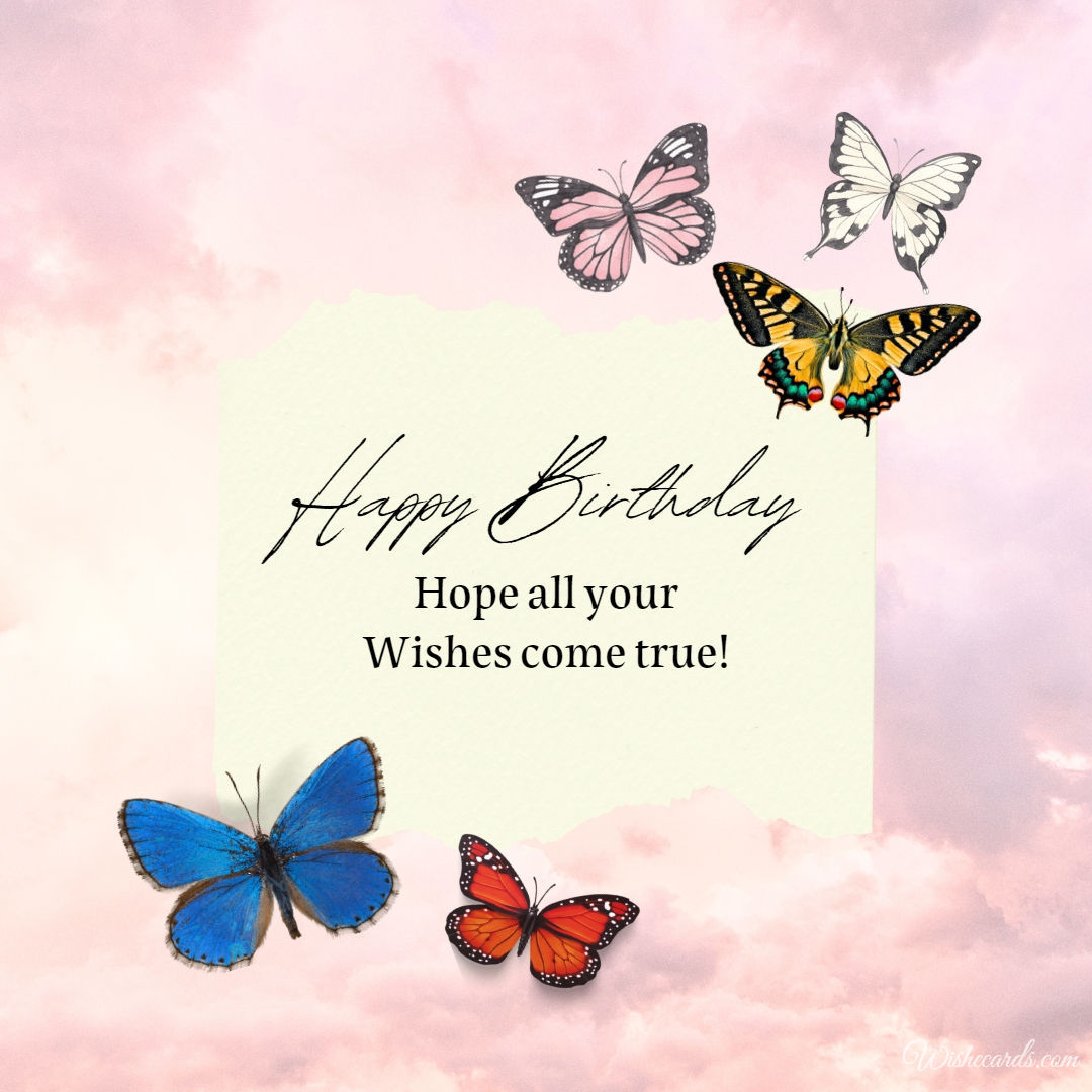 Butterfly Birthday Quote
