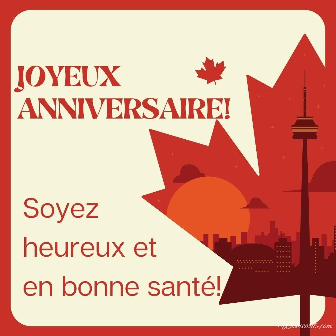 Canadian Free Birthday Ecard