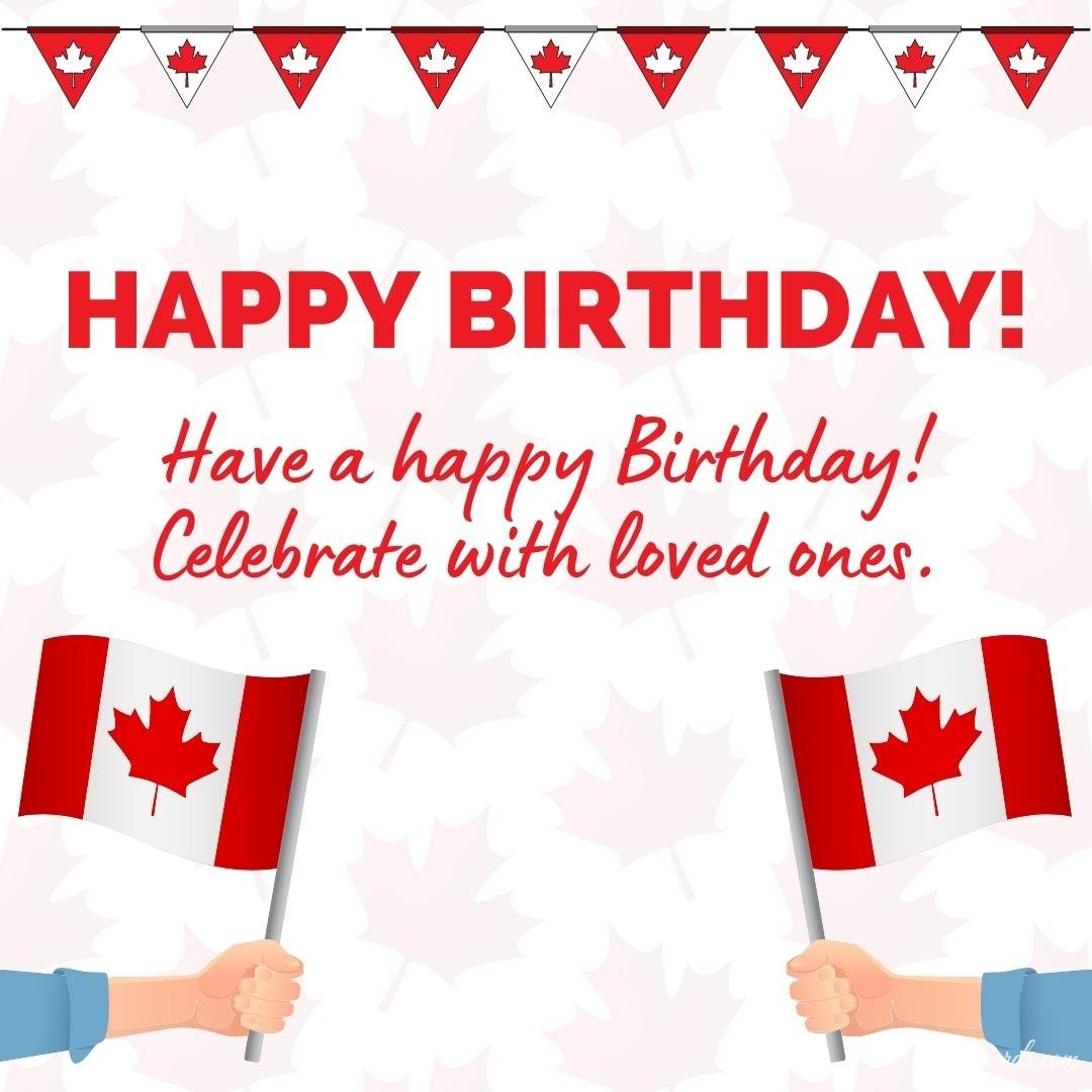 Canadian Happy Birthday Ecard