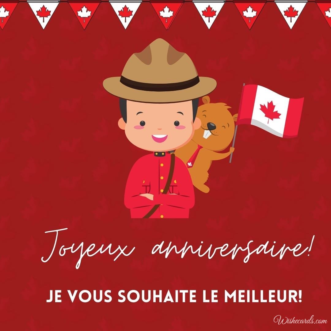 Beautiful Canadian Happy Birthday Cards