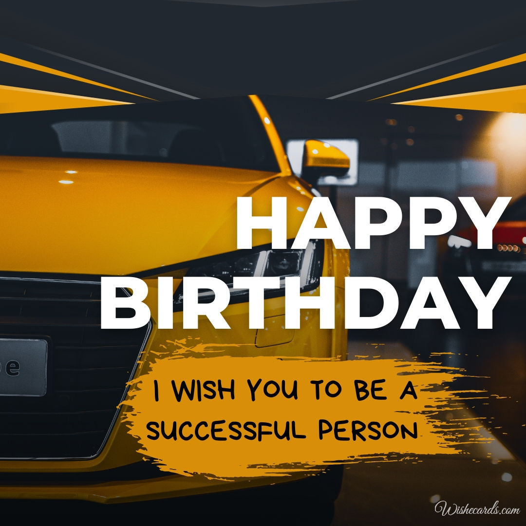 Car Themed Birthday Card