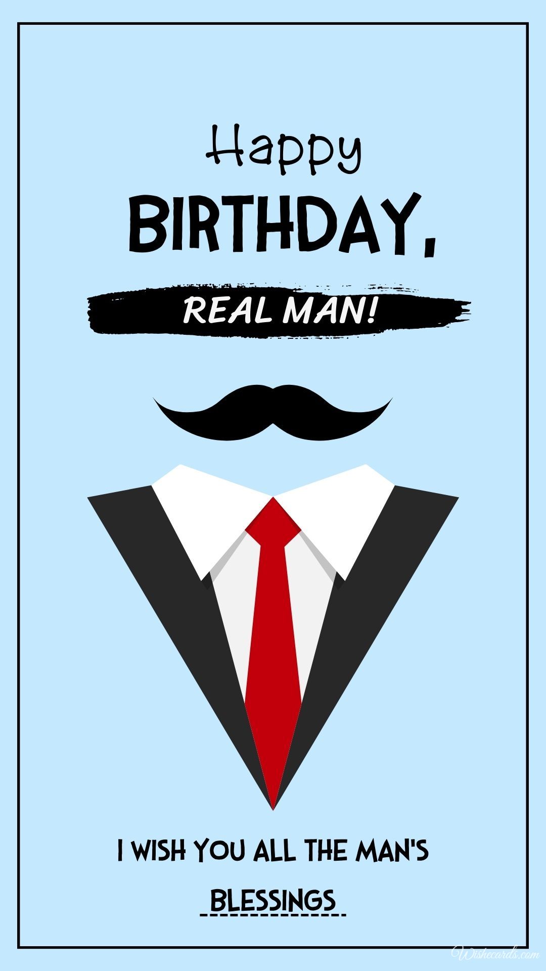 Card Happy Birthday for Man