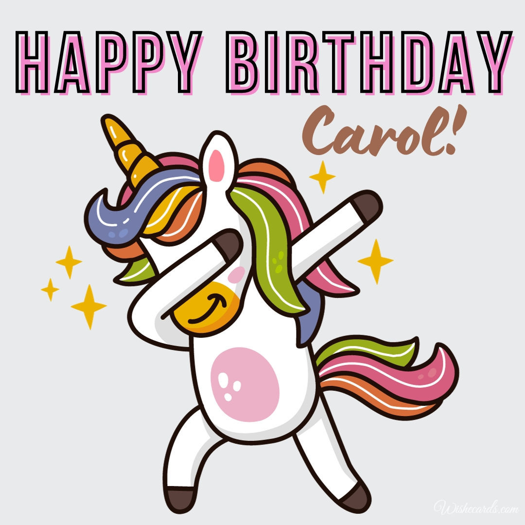 Carol Happy Birthday Image