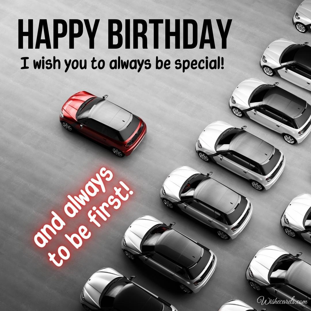 Cars Birthday Card