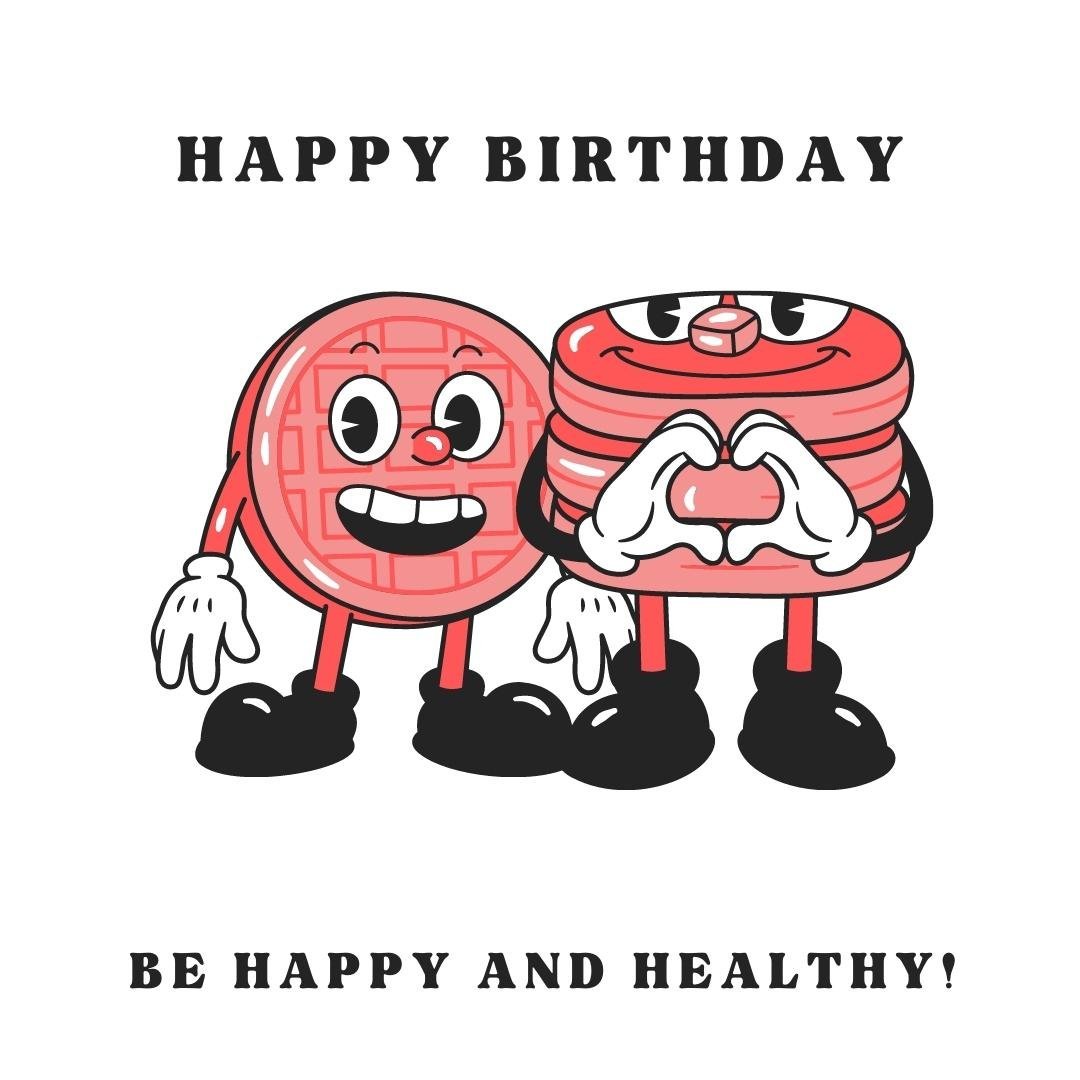 Cartoon Birthday Wish Ecard