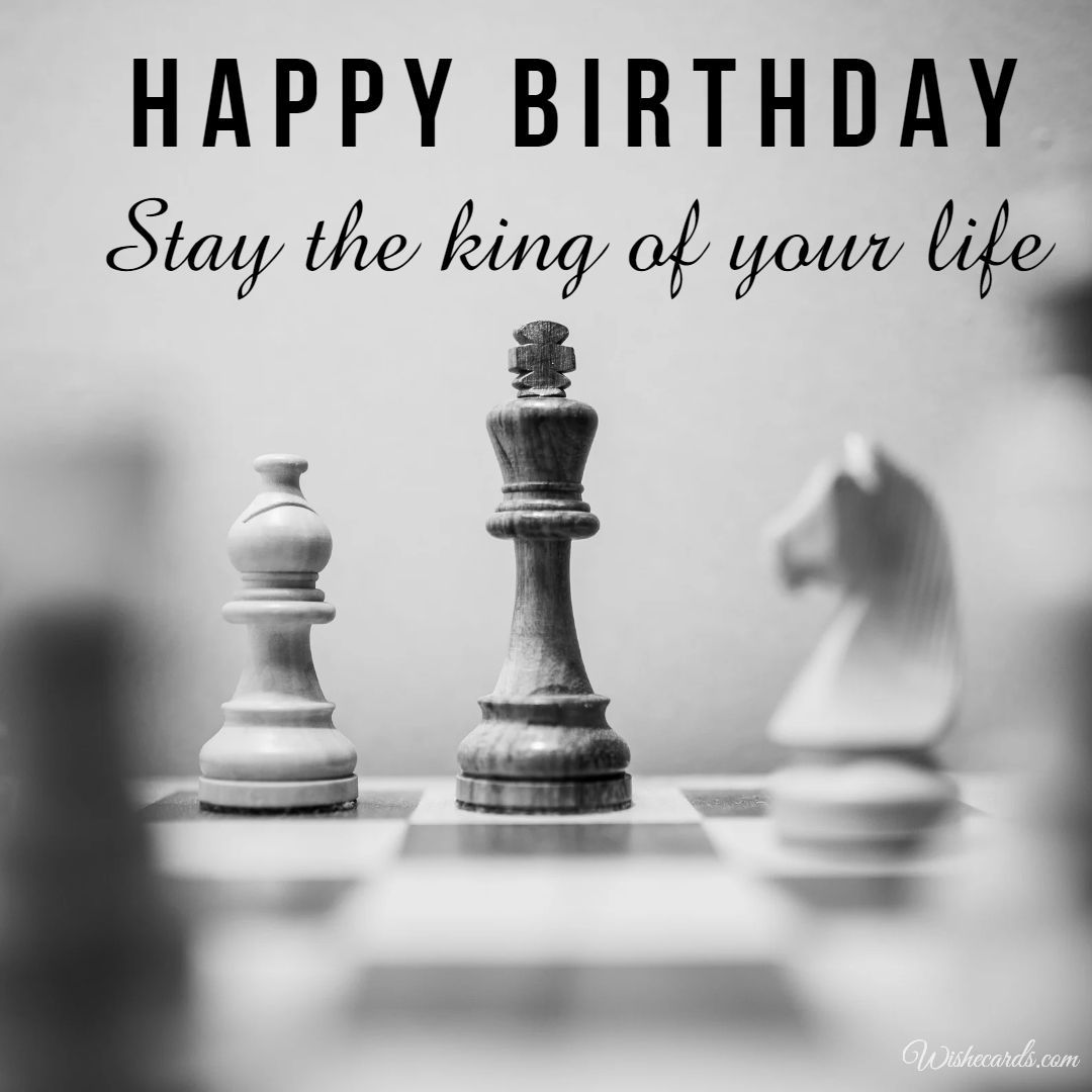 Chess Themed Birthday Card