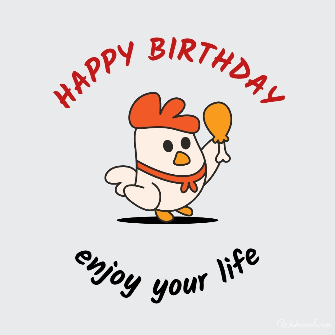 Chicken Happy Birthday Image