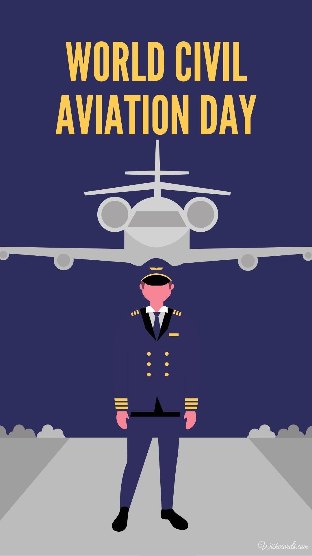 Civil Aviation Day Card