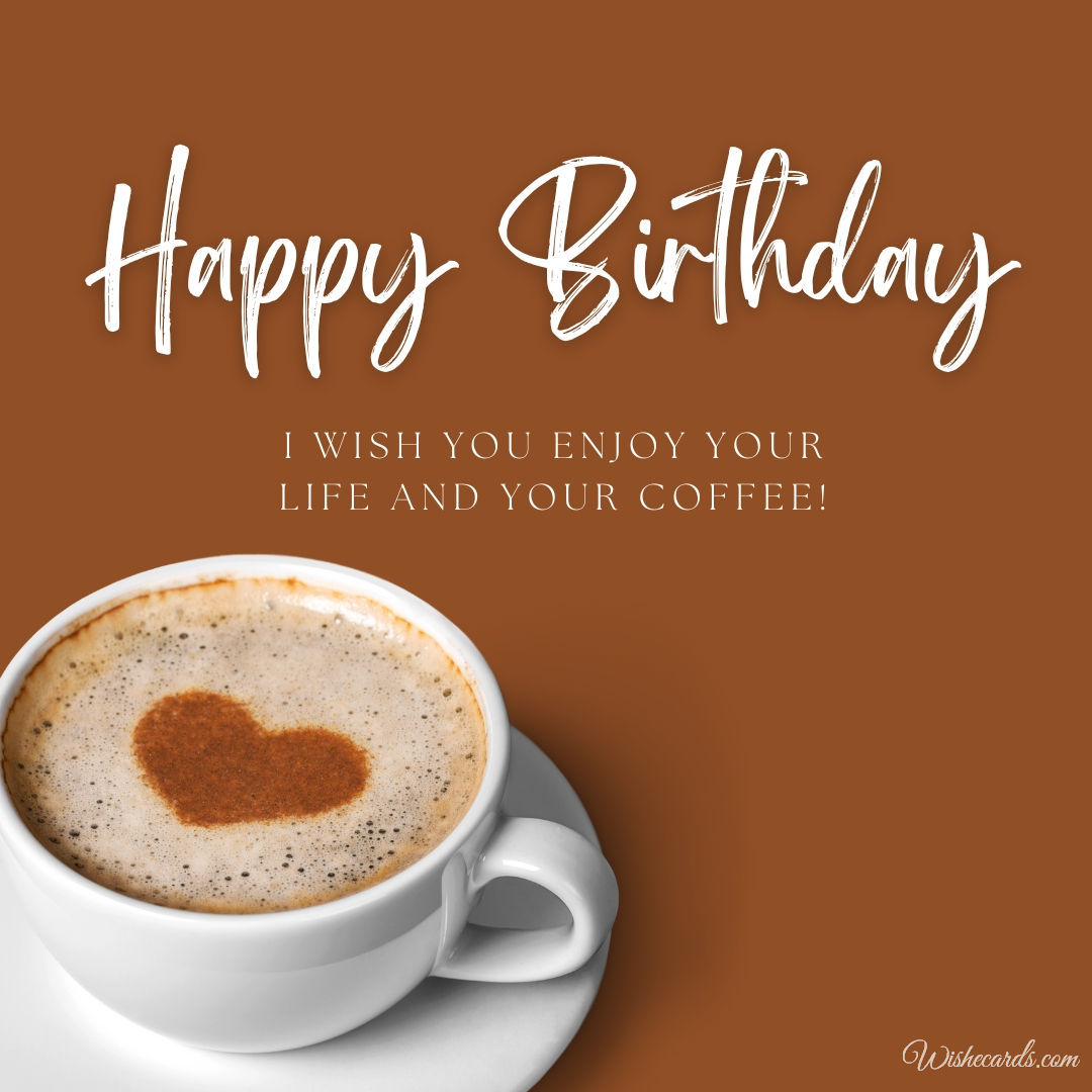Coffee Happy Birthday Image