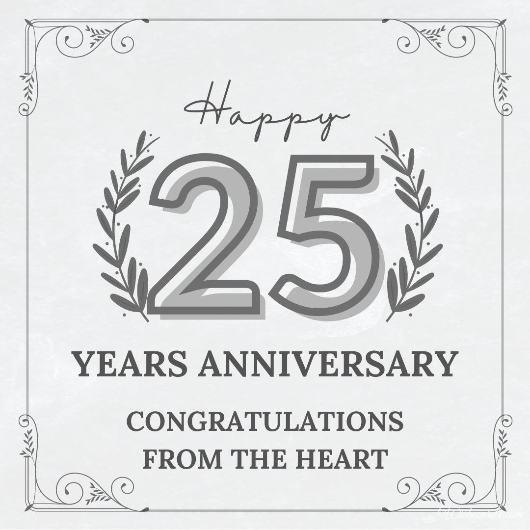 Cool 25th Anniversary Image with Text