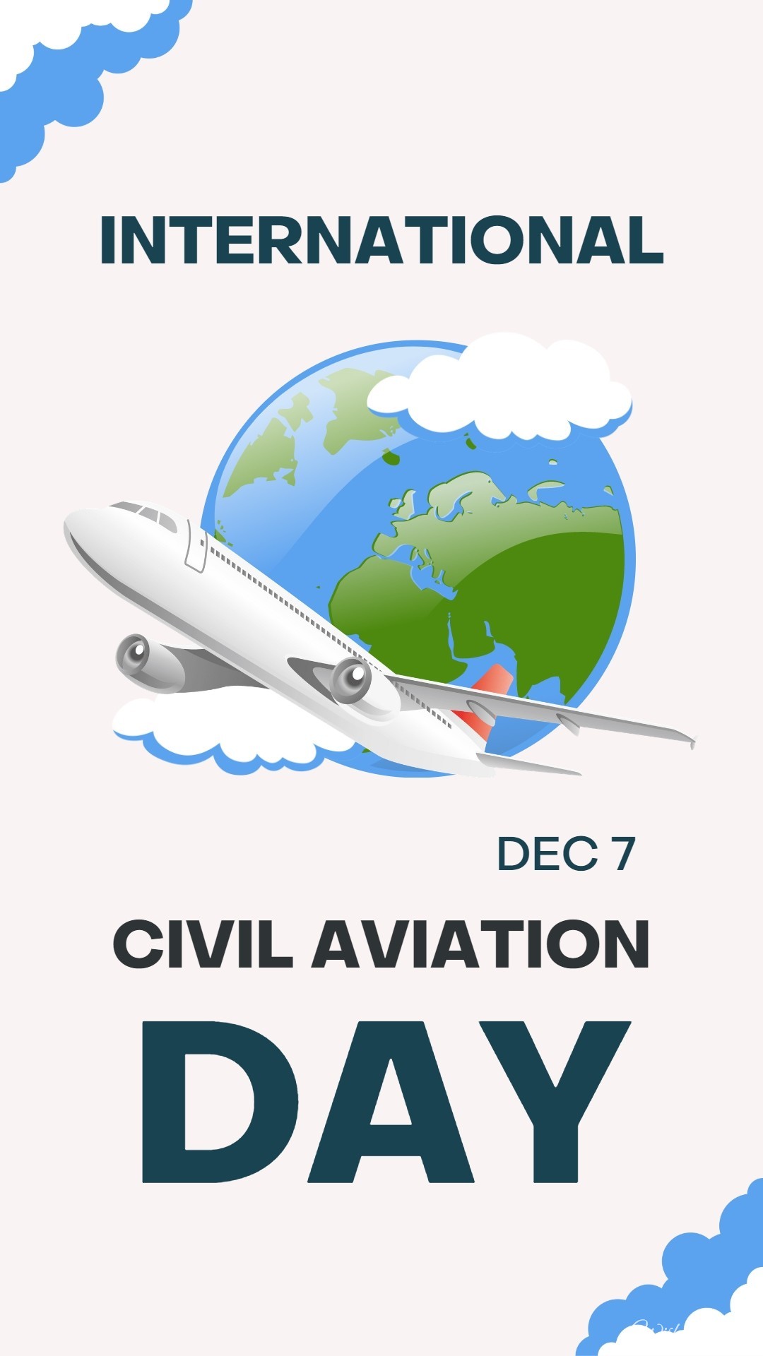 Cool Civil Aviation Day Card