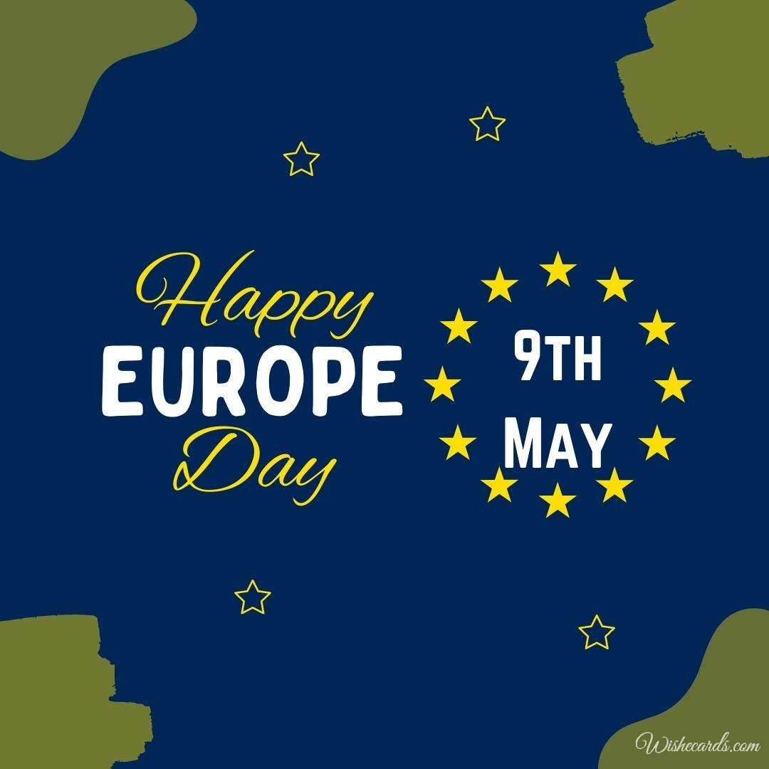 Cool Europe Day In The European Union Ecard