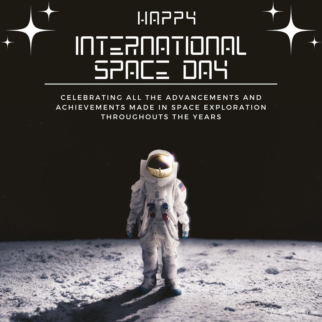 Cool International Space Day Ecard