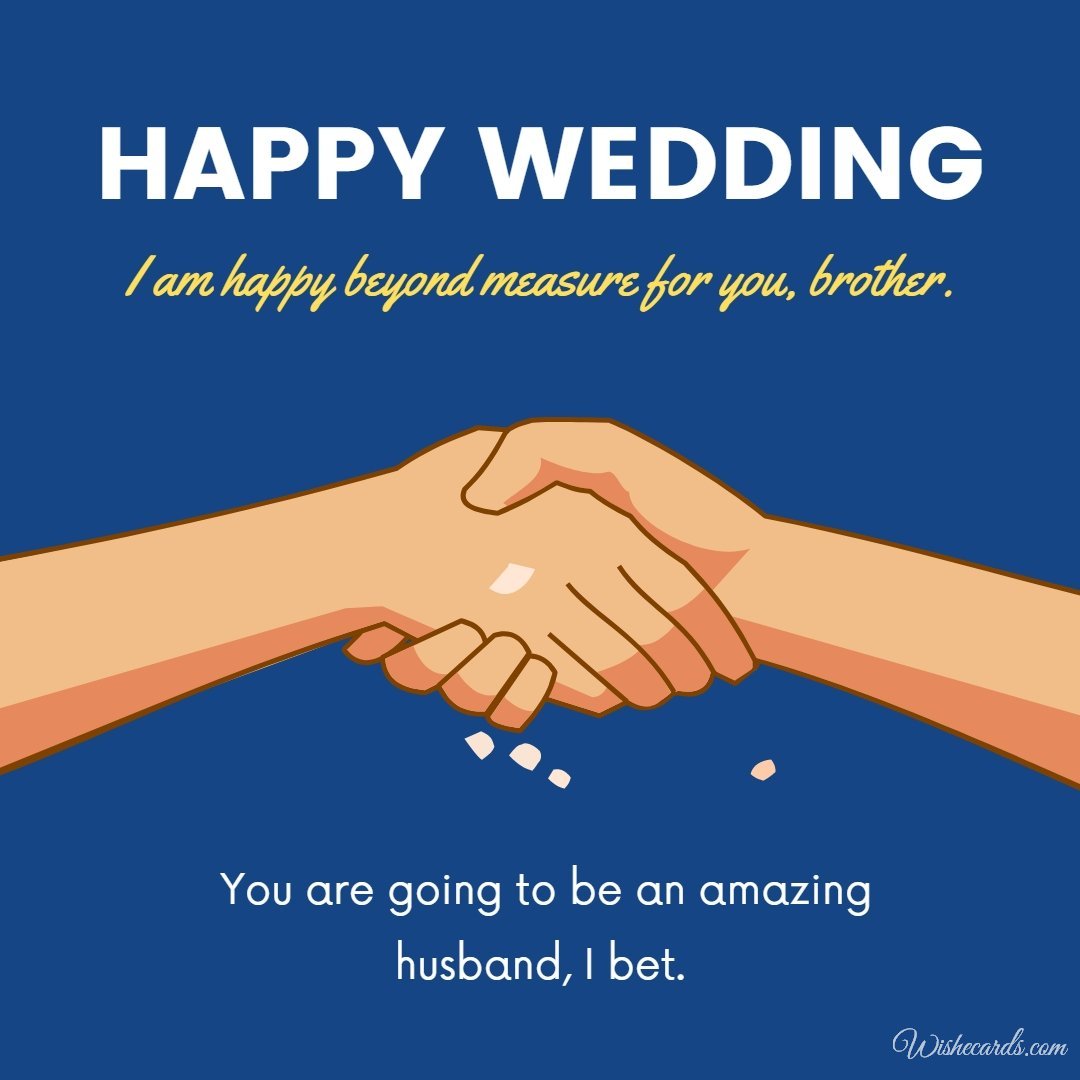 Cool Marriage Image For Brother With Text