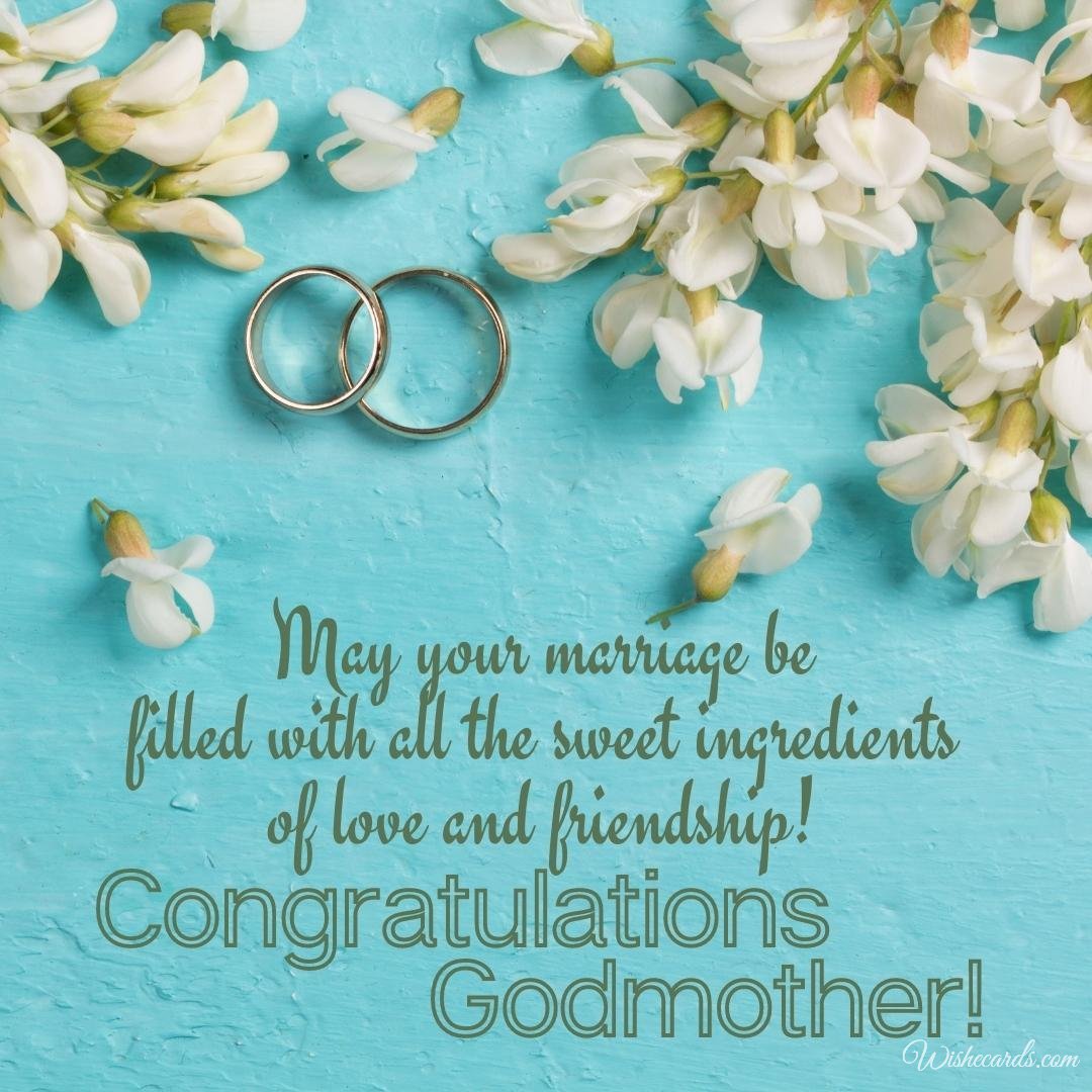 Cool Marriage Image For Godmother With Text