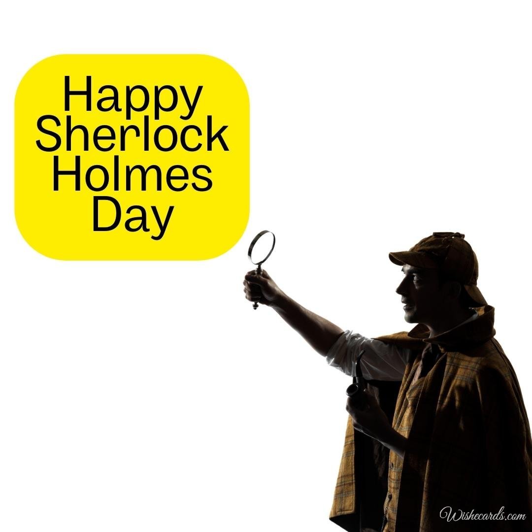 Cool Sherlock Holmes Day Ecard