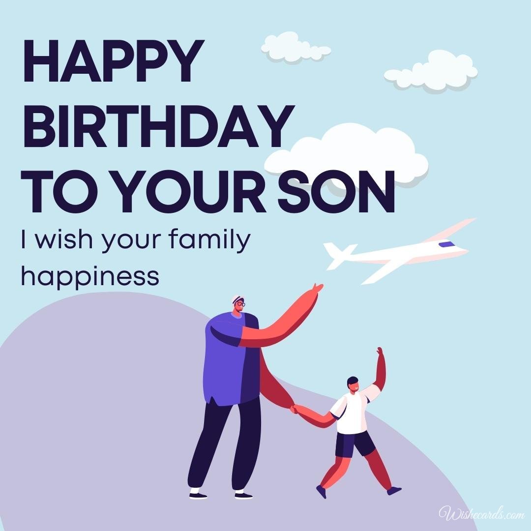 Cool Son Birthday Ecard For Father