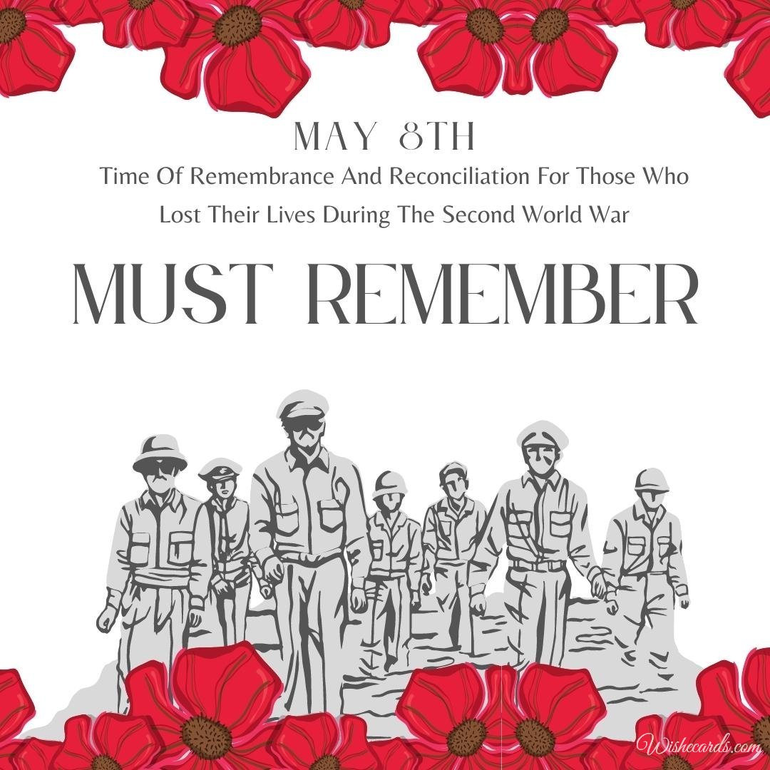 Cool Time Of Remembrance And Reconciliation For Those Who Lost Their Lives During The Second World War Ecard