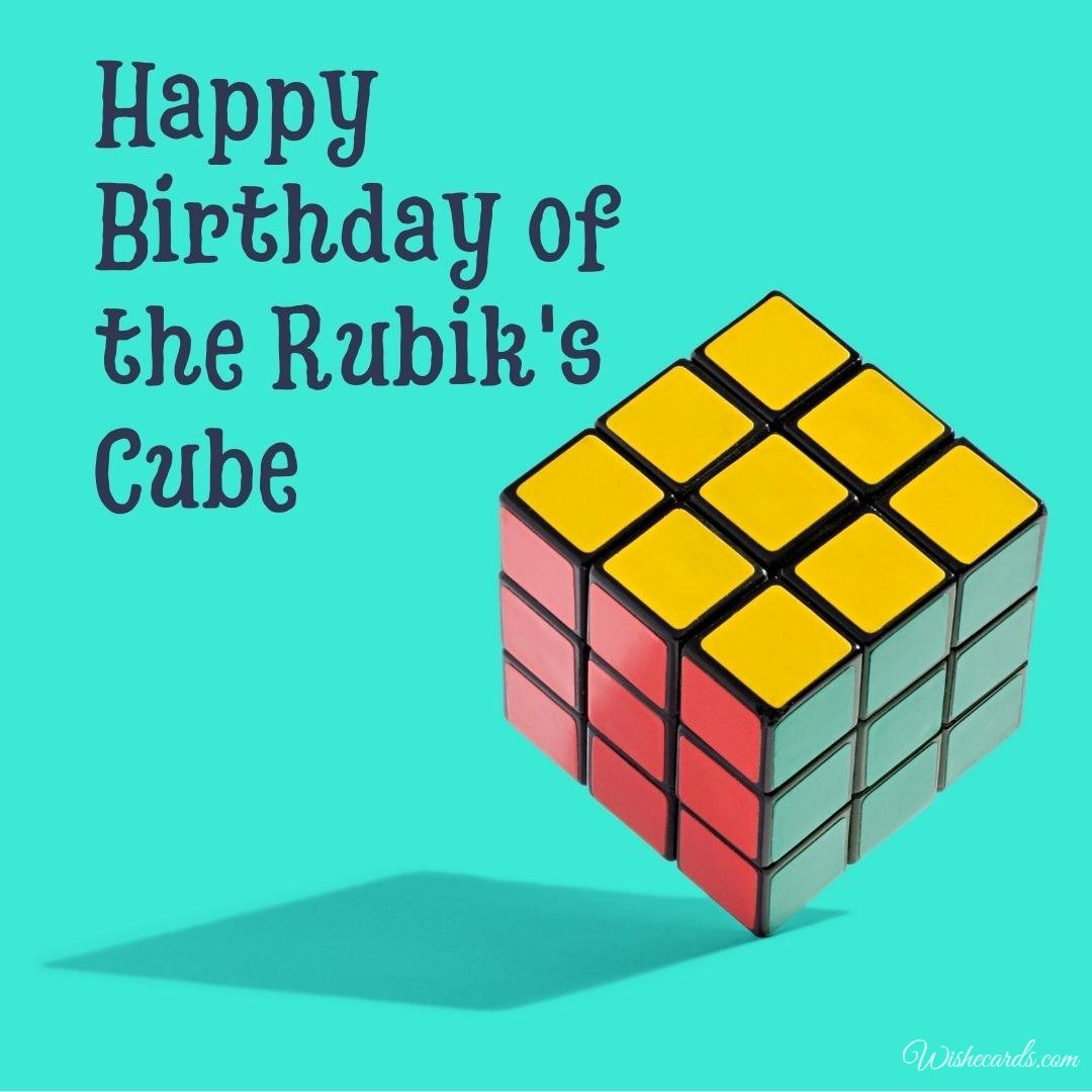 Cool Virtual Birthday Of The Rubik'S Cube Image