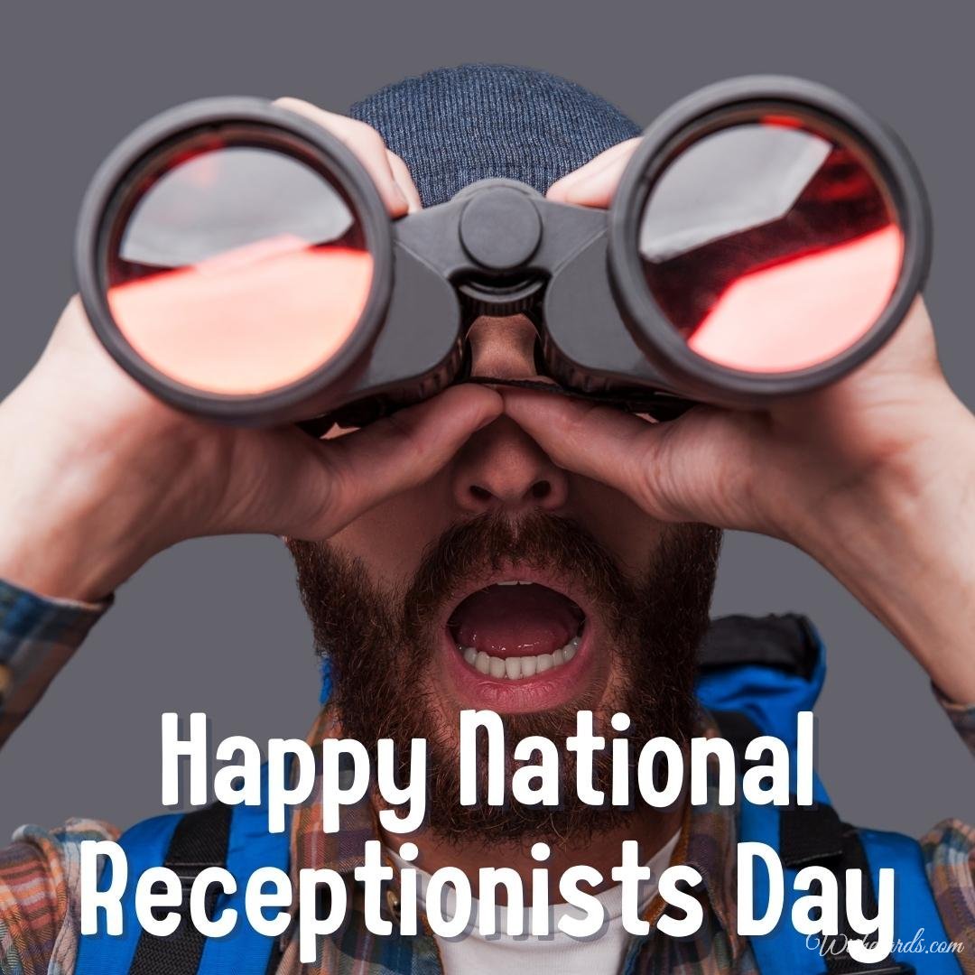 Cool Virtual National Receptionists Day Image