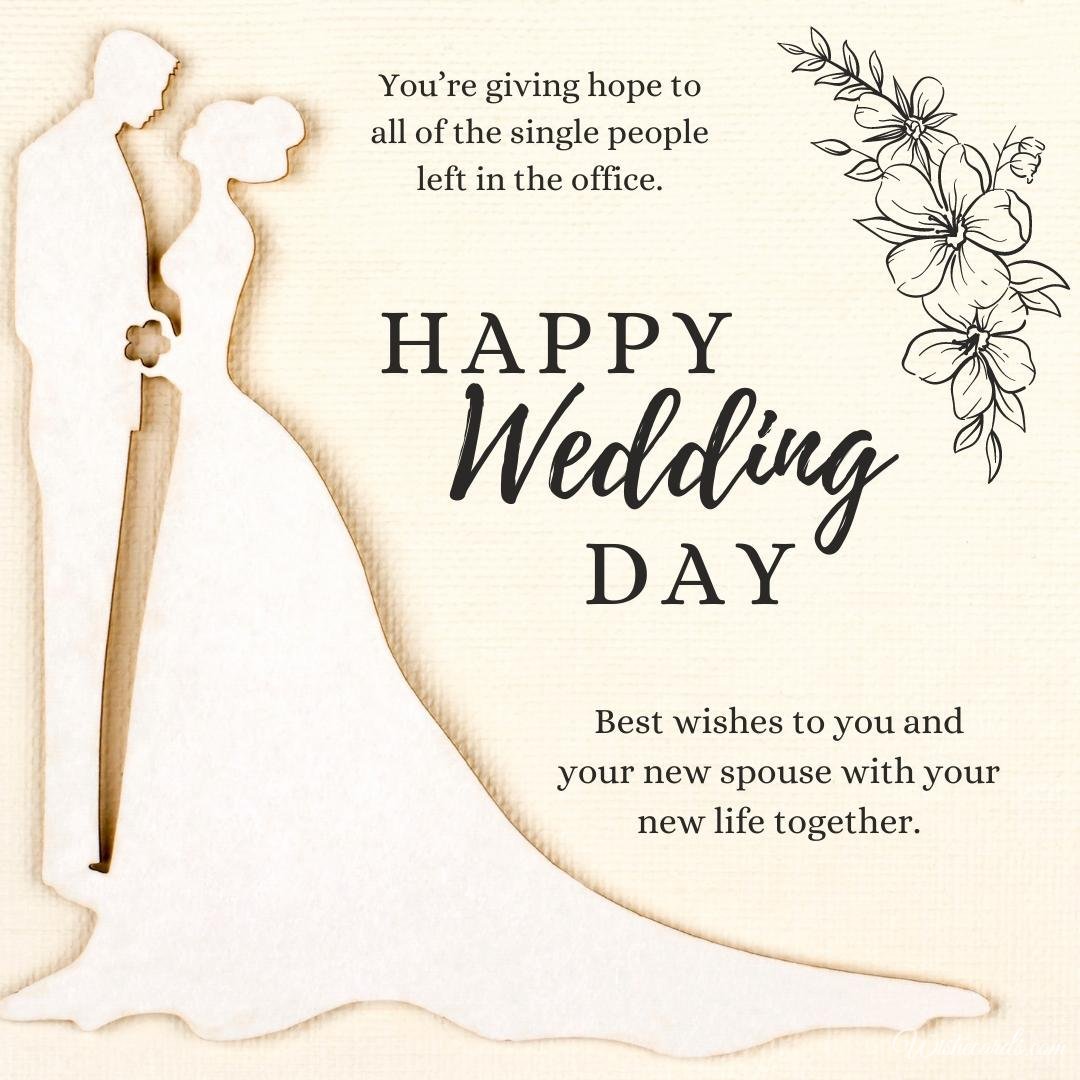Cool Wedding Ecard For Colleague