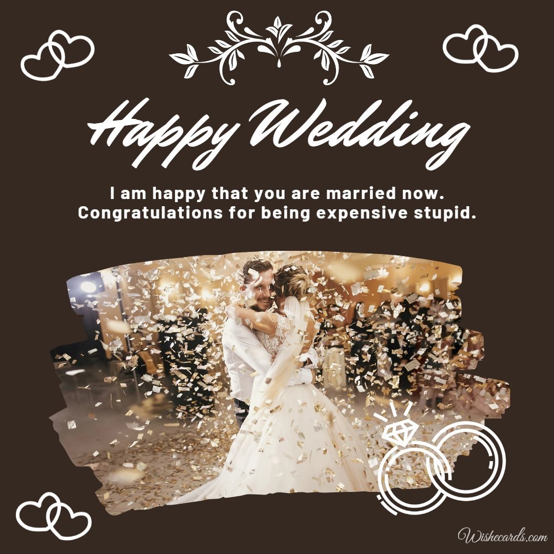 Cool Wedding Ecard For Groom With Text