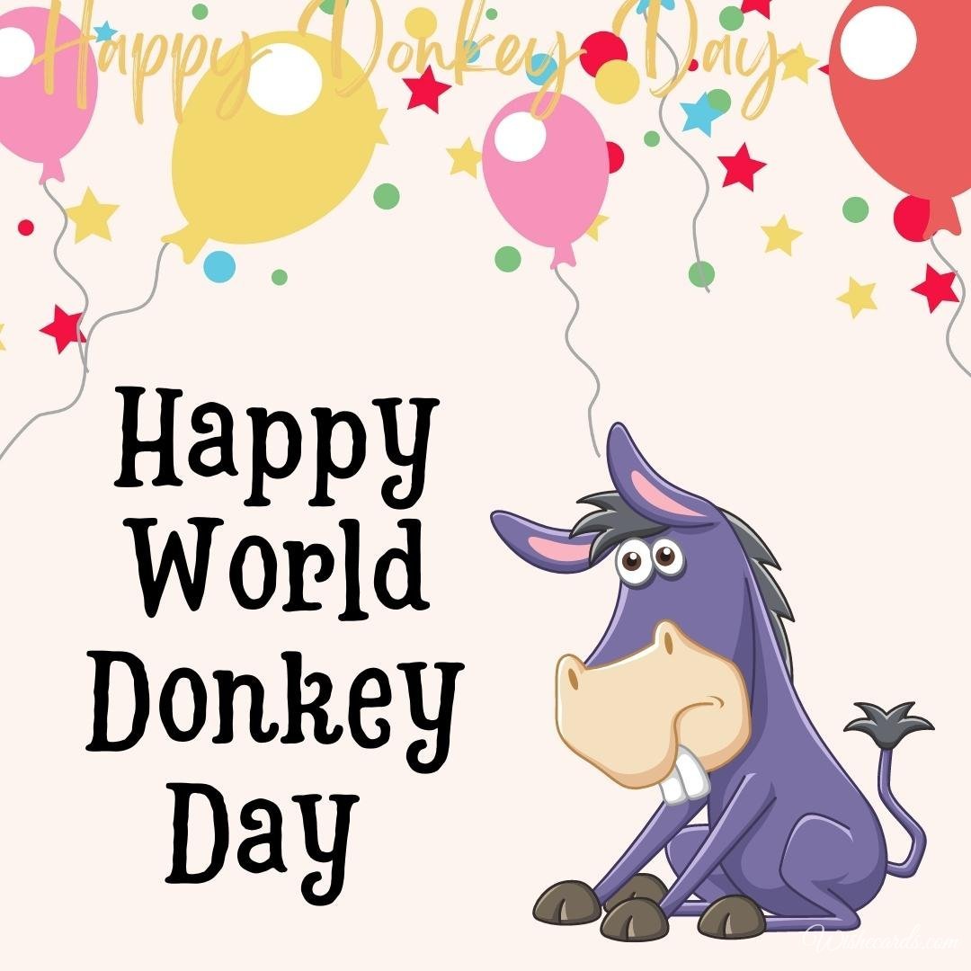 Cool World Donkey Day Ecard