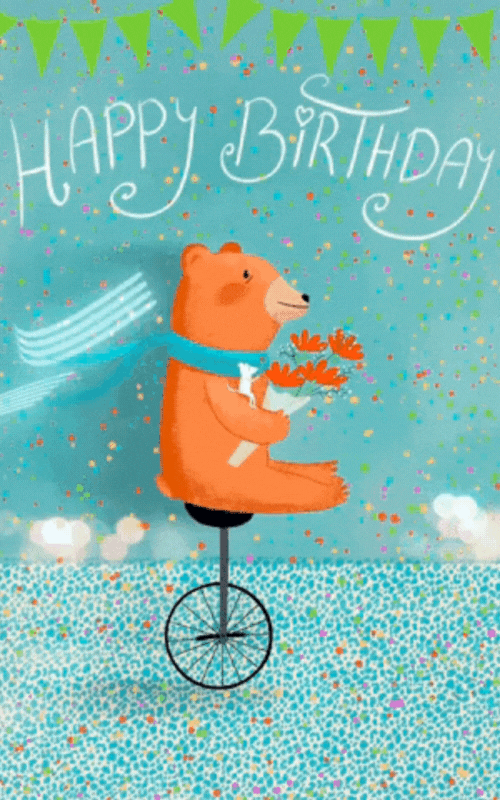 Cute Animated Happy Birthday Gif