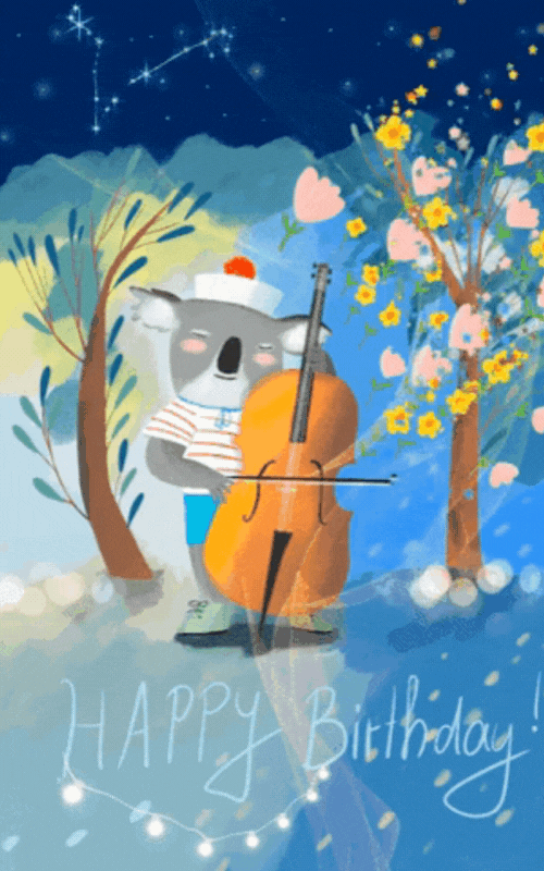 Cute Animated Happy Birthday Image